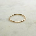 thumbnail image 3 of Stackable Ring 14K Gold Filled Ultra Thin 1.2mm Stacking Rings for Women Dainty Gold Ring Minimalist 9 US, Twisted Wire, 3 of 6