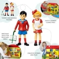 thumbnail image 6 of Pippi Langstrumpf Spielzeug Spielfiguren Tommy & Annika, 80 mm – Puppenhaus Zubehör Figuren Mäd, 6 of 7