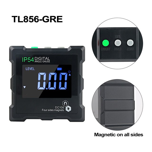 Medidor de ángulo de nivel Digital RZ, Mini inclinómetro Digital de medición de 360 ° con Base magnética, transportador cónico Universal electrónico Tan Jianjun unisex