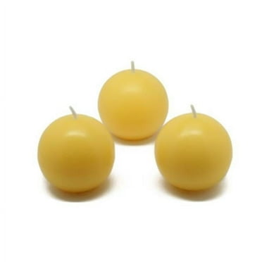 CBC-201-8 2 in. Citronella Ball Candles, Yellow - 96 Piece