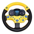 thumbnail image 1 of Volante de simulación, con luz y música, varios sonidos de conducción, juguetes educativos de desarrollo musical para bebés y , regalos de cumple , Amarillo Baoblaze Juguete del volante, 1 of 5