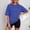 Blue, variant on Graphic Tennis Tees for Women Versatile Women's Washed Oversized T Shirt with Drop Shoulder Casual Fit for Everyday Comfort Easy Styling Blue M