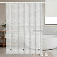 thumbnail image 6 of 3D printed PEVA bathroom curtain lining, 72 inch wide x 72 inch high transparent, heavy-duty thickness compartment shower lining, waterproof, mildew proof, heavy non-toxic fabric, 6 of 6