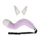 thumbnail image 3 of Cosplay Disfraces Decoraciones Furry Realistic Cosplay Prop, Animal Hairpin Suit para Fancy Party Fancy Dress Cosplay Party Halloween Girl Adult Blanco con violeta Yinane traje de cosplay, 3 of 6