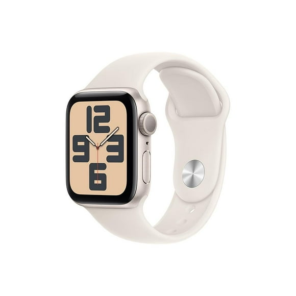 Smartwatch Apple SE GPS Caja de aluminio blanco estelar de 40 mm Correa deportiva blanco estelar - M/L