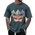 thumbnail image 1 of Tops para hombre, blusas y camisas de manga corta con cuello redondo para hombre, camisetas casuales con estampado de moda para hombre, blusa de manga corta, blusa de poliéster para hombre., 1 of 5