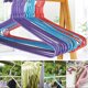 thumbnail image 5 of Paquete de 10 perchas ahorradoras de espacio, de hierro y plástico livianos, colores aleatorios, 39 cm/15,35 pulgadas, ideales para uso diario, 5 of 6