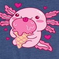 thumbnail image 3 of Instant Message - Axolotl Loves Ice Cream - Toddler & Youth Girls Short Sleeve Graphic T-Shirt, 3 of 6