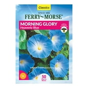 Ferry-Morse 750MG Morning Glory Heavenly Blue Annual Flower Seeds Full Sun