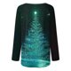 thumbnail image 5 of Pntutb Mujeres Moda Casual Manga Larga Cuello Redondo tops Blusa Suelta Camisas Estampadas Pntutb Pntutb-1093, 5 of 5