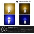 thumbnail image 4 of Smart Light Bulbs, 1000 Lumens High Brightness, 16M Color Changing, Dimmable Smart WiFi Light Bulb, Compatible with Alexa and Google Home, A19, 2.4GHz Wi-Fi only, No Hub Required, KL135(4-Pack), 4 of 6