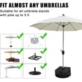 thumbnail image 4 of Sac de Poids pour Base de Parasol Détachable, jusqu'à 85 LB, Sac de Poids pour Parasol pour Sacs de Sable de Parasol Surplombants, Patio Lesté, Plage, Extérieur Déporté (Forme Carrée), 4 of 5