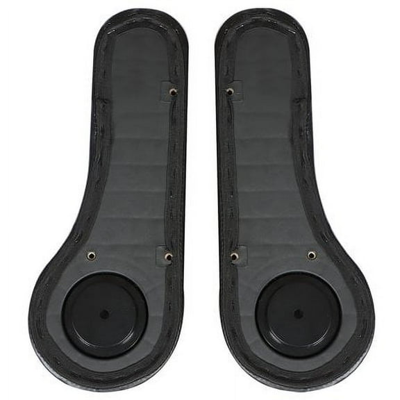 Armrest Cup Holder with Mounting Tools Fit for EZGO Yamaha Club Car Golf Carts, Black PU Leather, 2 Pack