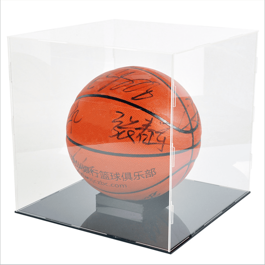 Clear Acrylic Display Case Basketball Protection Storage Case 30x30x30cm 