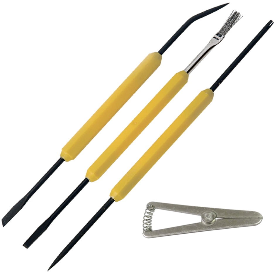 Solder Aid Kit Includes Brush, Scraper, Knife, Hook, Awl, Fork, and