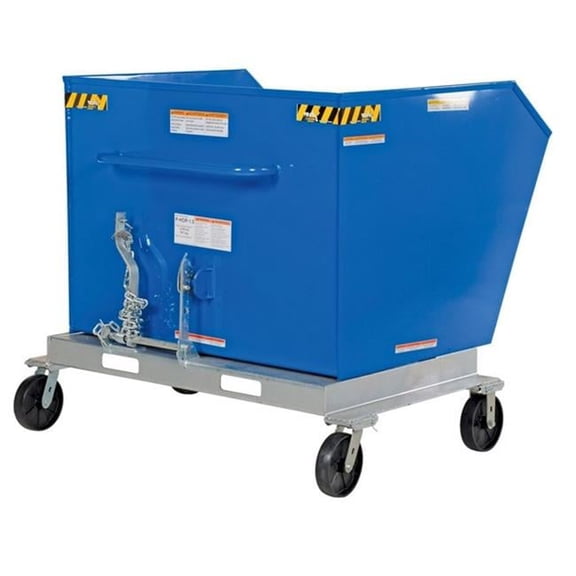 Vestil P-HOP-1.5 Portable Hopper Tilt Refuse 1.5 Cubic Yard