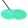 thumbnail image 3 of Unique Bargains 1 Pc Double Circle Shape Makeup Sponge Brush Cleaner Green, 3 of 5