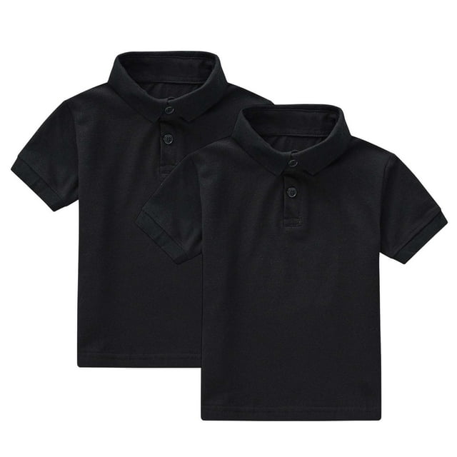 Zpanxa Chemise Boutonnée pour Garçons Été Décontractée Couleur Unie Manches Courtes Col Rond Chemise Lot de 2 avec Nylon Spandex 1 An