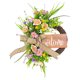 thumbnail image 2 of Corona de flores de primavera para colgar en la puerta principal | Corona de lazo de plástico para decoración de interiores, exteriores, bodas y fiestas | Decoración de pared o repisa de 43 cm, 2 of 9