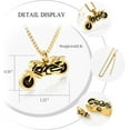 thumbnail image 4 of Motorcycle Urn Necklace Cremation Jewelry for Ashes Motorbike Necklace Pendent Stainless Steel Keepsake Memorial Urn Necklace for Men Women, 4 of 8