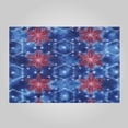 thumbnail image 2 of RMDQTR 2PCs Bathroom Rugs Set Plush Toilet Base Mat 16" × 24" Bath Mat and 20" × 24" U Shape Soft Rugs Non Slip Absorbent Tie-dye Patriotic Star Art, 2 of 9