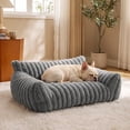 thumbnail image 4 of MIRVAXEN All‑Season Washable Pet Sofa Bed,Pet Bed With Removable Zipper Cover, Base Soft Support Cushion Bed for Dogs and Cats(Gray), 4 of 7