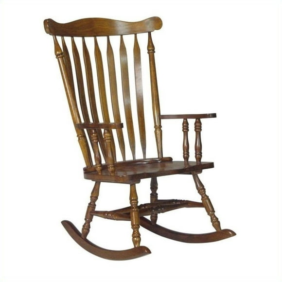 International Concepts Home Accent Solid Wood Rocker in Espresso