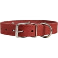 thumbnail image 4 of Genuine Leather Studded Dog Collar, Red, 1' Wide. Fits 13'-17.5' Neck Size, 4 of 5
