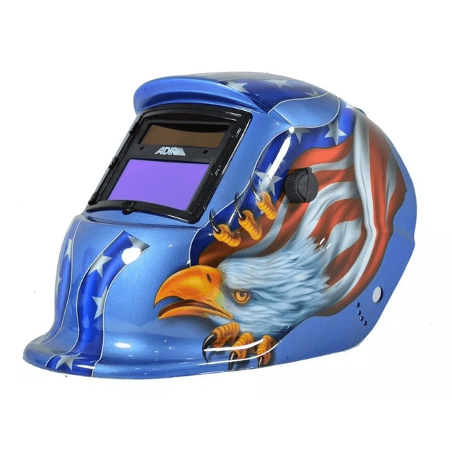 Careta De Soldar Uso Industrial Soldadura Electronica Diseño Azul