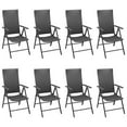 thumbnail image 5 of vidaXL Patio Dining Set Black Outdoor Garden Chair 3/5/7/9 Piece Multi Sizes, 5 of 5