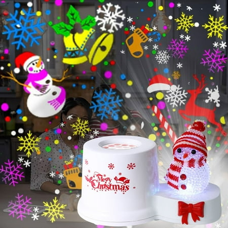 

TAGOLD Christmas Projector Lights Rotating 16 Charts Indoor Night Lights Decorative Lights For Indoor Holiday Christmas Christmas Night Disco Party RGB + Multicolor