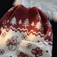thumbnail image 4 of Suéteres vintage para mujer, suéteres navideños de estilo coreano para invierno, suéteres holgados de punto, suéteres casuales holgados, suéteres de gran tamaño para mujer, 4 of 5