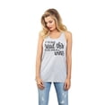 thumbnail image 2 of Thread Tank If You Can Read This Bring Me Wine Women's Fashion Sleeveless Flowy Racerback Tank Top Sport Grey Large, 2 of 5