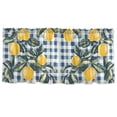 thumbnail image 7 of Yayeee Kitchen Curtains Tier Set of 2 Light Filtering 57"x24" Over Sink Window Panels, Retro Beige Lemon, 7 of 7