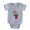 Heather Grey, variant on CafePress - FIN Y For Yak - Cute Infant Baby Football Bodysuit