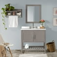 thumbnail image 5 of Alaterre Furniture 36in Wood Bathroom Vanity with Soft-Close Doors, Gray, 5 of 10