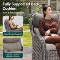 thumbnail image 4 of PARKWELL 6-Piece Patio Wicker Chairs Swivel Rocker Set,Outdoor High Back Swivel Glider Rocking Lounge Chairs with Side Table for Patio Deck Garden,Gray/Gray, 4 of 7