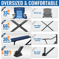 thumbnail image 5 of OuterSpa Oversized Camping Chair Big and Tall Camping Chair Compact Portable Camping Chair with Carry Bag High Back Padded Camping Chair Comfortable Heavy Duty Camping Chair, Support 500 lbs, 5 of 10