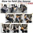 thumbnail image 4 of Portable Cat Playpen, Delivery Room, Enclosure, Postoperative Recovery, House Design for Better Standing, Foldable Pet Tent for Indoor and Outdoor Use, Cat Houses & Condos Light Gray, 4 of 15