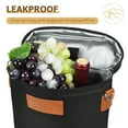 thumbnail image 2 of Tirrinia 2 Bottle Wine Tote Carrier - Leakproof & Insulated Padded Versatile Wine Cooler Bag, 2 of 7