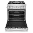thumbnail image 3 of KITCHENAID KFDC500JSS professional gas range, 3 of 5
