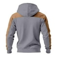 thumbnail image 4 of Ceisia Men's All Gift Seasons Casual Solid Color Zipper Round Neck Long Sleeve Shirt - Comfortable Daily Outdoor Wear, 4 of 5