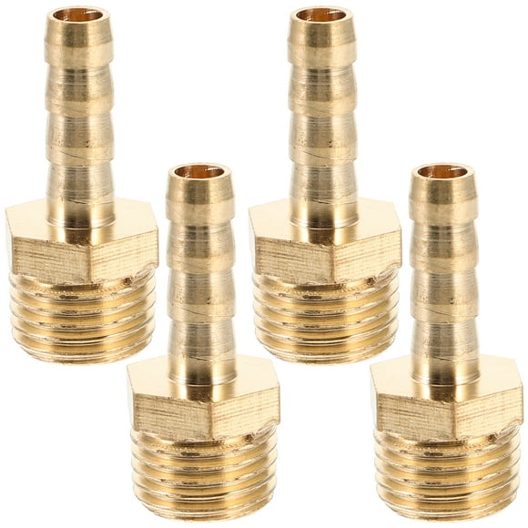 BRIGHTFUFU 4 piezas de manguera de aire accesorios rectos 1/4 x 1/4 pulgada conector de manguera de aire de aire de barbilla