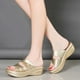 thumbnail image 4 of Sandalias de mujer con plataforma de cuña informales con punta abierta de verano a la moda para mujer Wmkox8yii  ytu2516, 4 of 9