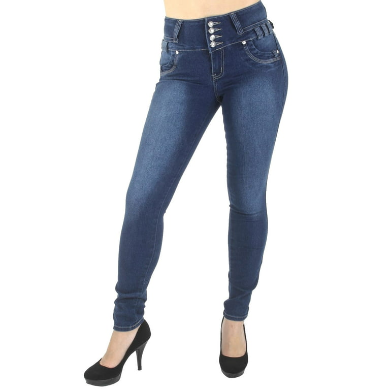 Pantalones Colombianos Levanta Cola de Mujer High Waist Butt Lifting Jean