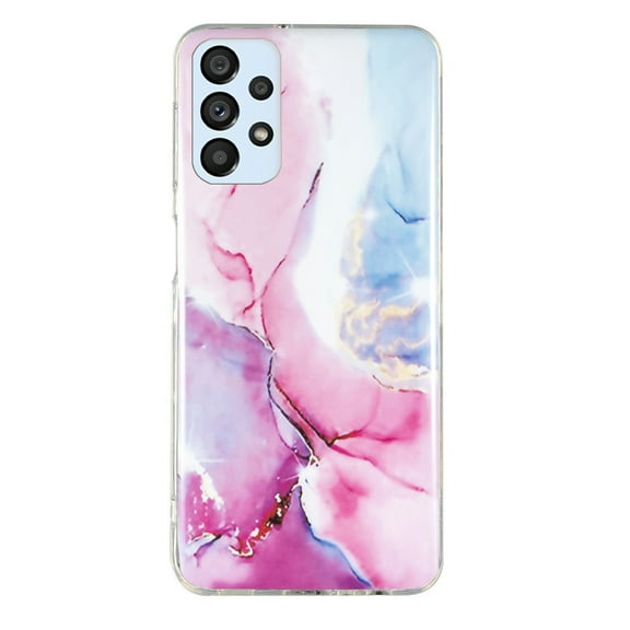 Case for Samsung Galaxy A53 5G 6.5-Inch, Mable Slim Soft Flexible TPU Shockproof Glossy Cover Protective Women Girls Stylish Phone Cases For Samsung Galaxy A53 5G,Pink Marble