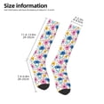 thumbnail image 5 of Fotbe Rose Flowers print Women's Men's Novelty Crew Socks Cotton Socks Knee High Socks for Walking,Running,Nurses,Pregnancy, 5 of 9