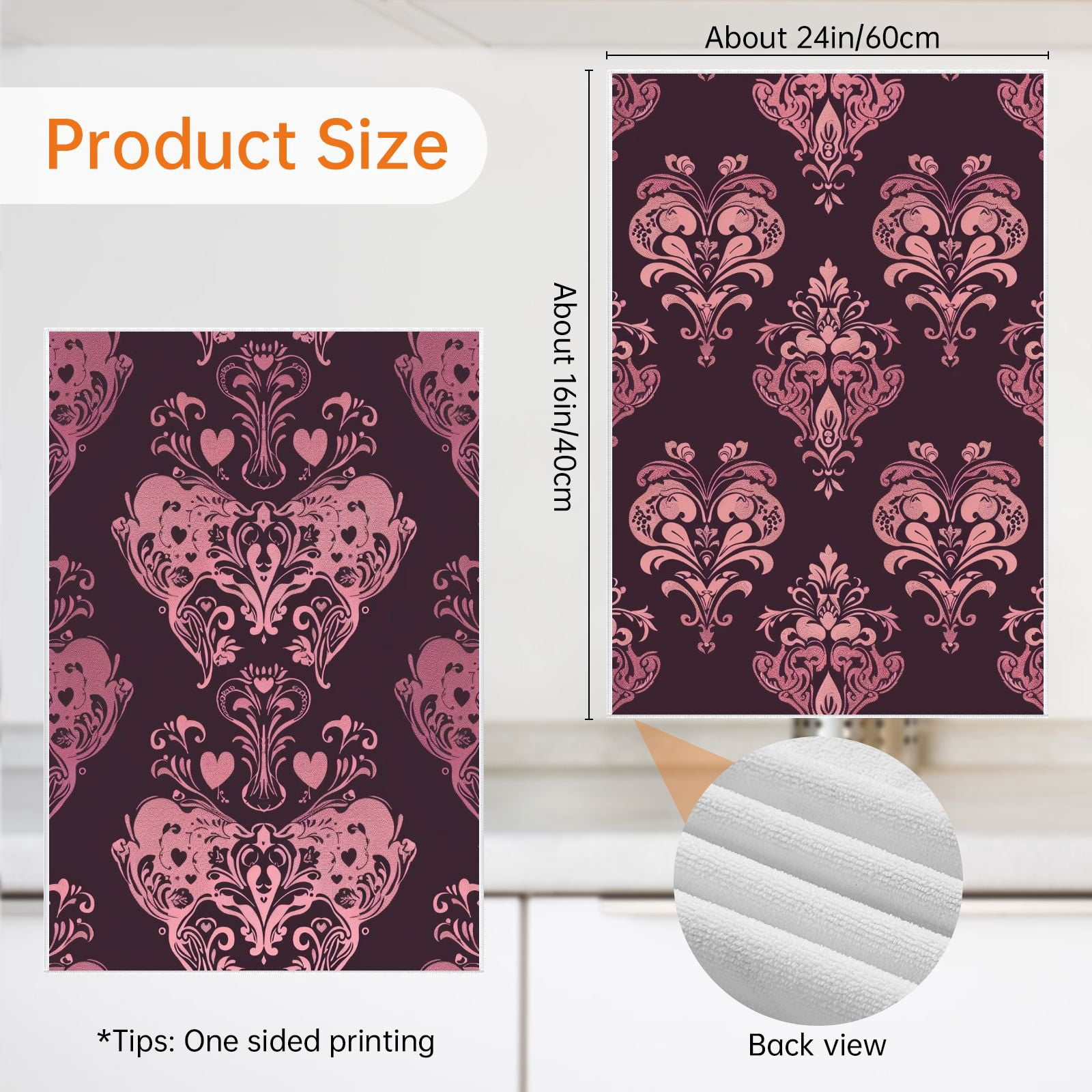 Boho Decorative Dishtowel for Bathroom Washroom Farmhouse Kitchen Dressing Room Deco - Geometric Shapes Handy Kitchen Accessories - 16x24in 4PCS - Symmetrical Comfortable Dish Cloth and Towel Sets