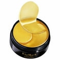 thumbnail image 4 of 24k Gold Under Eye 60 Pcs Eye Mask Gold Aging Collagen Hyaluronic Under Eye Mask For Removing Dark Circles under Eye Makeup Gel Left Eye Patch Eye Ice Pack Eye Warm Compress Korean Glass Skin Routine, 4 of 9