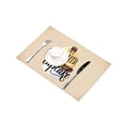 thumbnail image 3 of MKHERT Watercolor Funny Quotes All You Need is A Cupcake Placemats Table Mats for Dining Room Kitchen Table Decoration 12x18 inch,Set of 6, 3 of 4